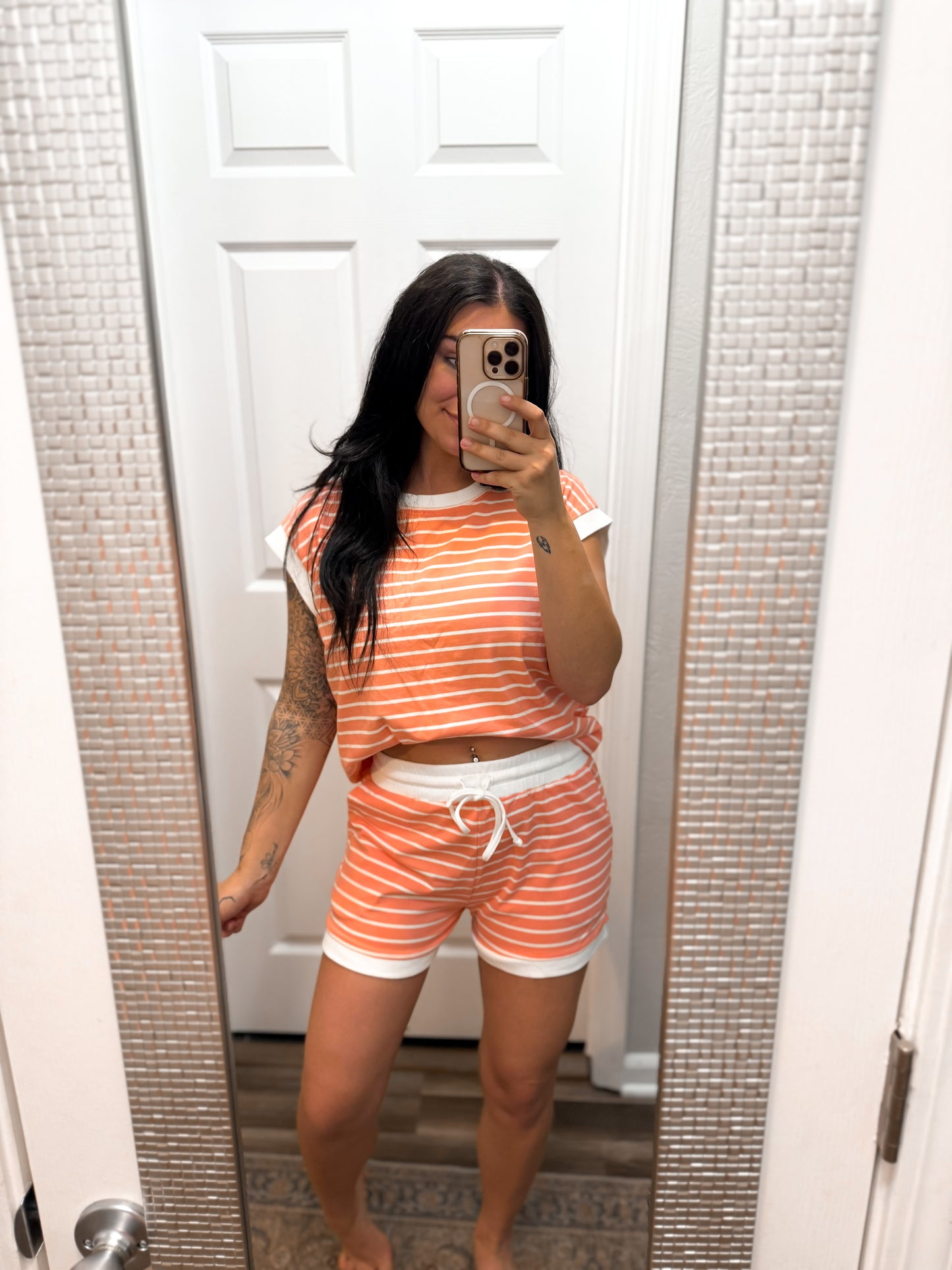 Off To Town Set - Coral