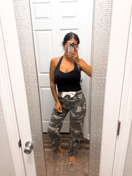 Girl in Camo Pants
