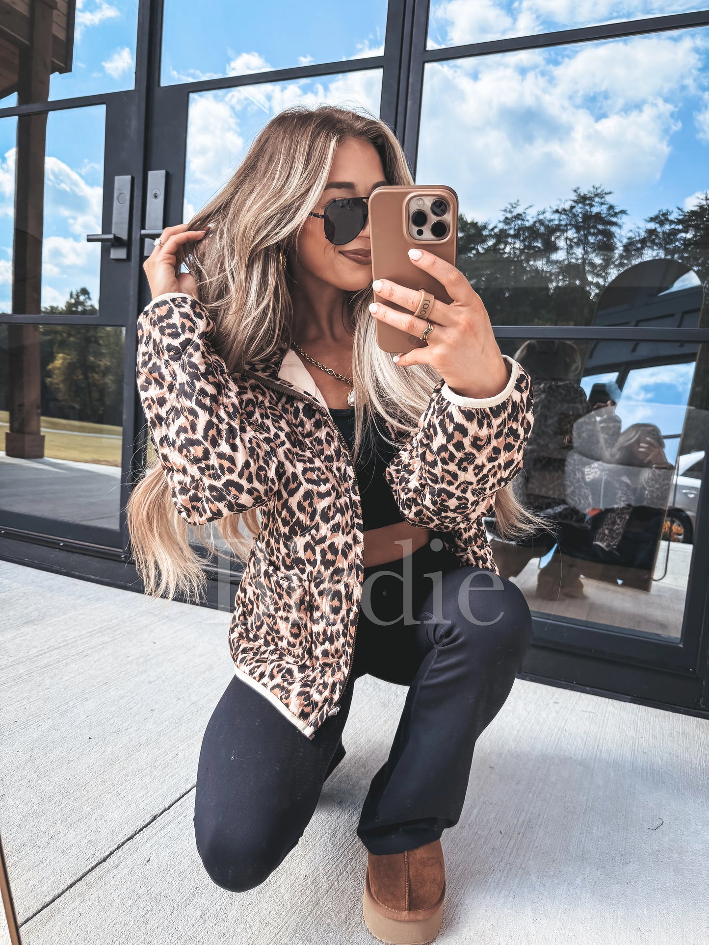 Cozy Cloud Jacket- Leopard