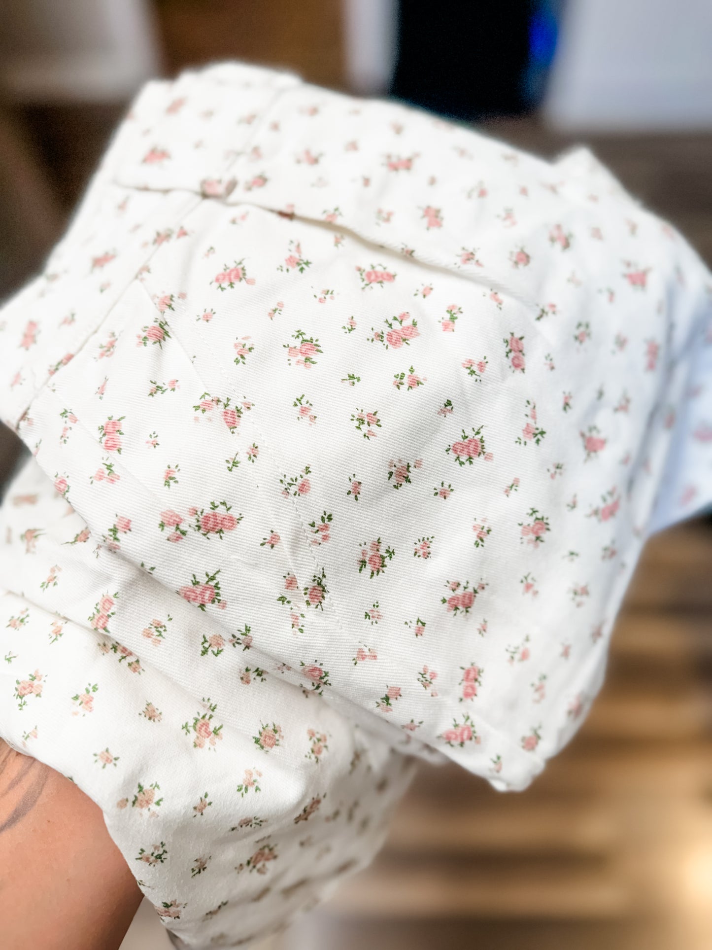 Zoey Denim Floral Set