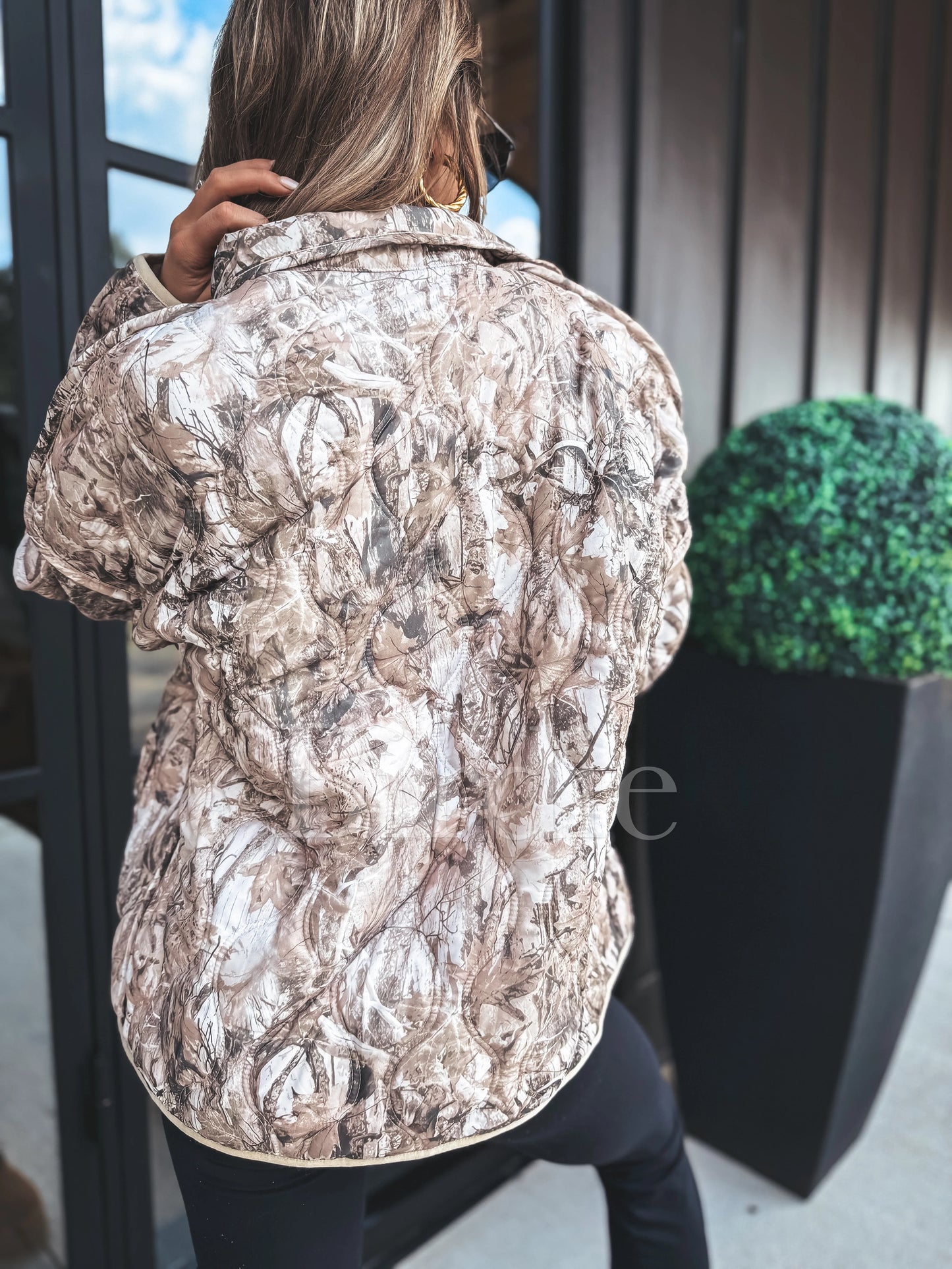 Cozy Cloud Jacket- Dark Camo