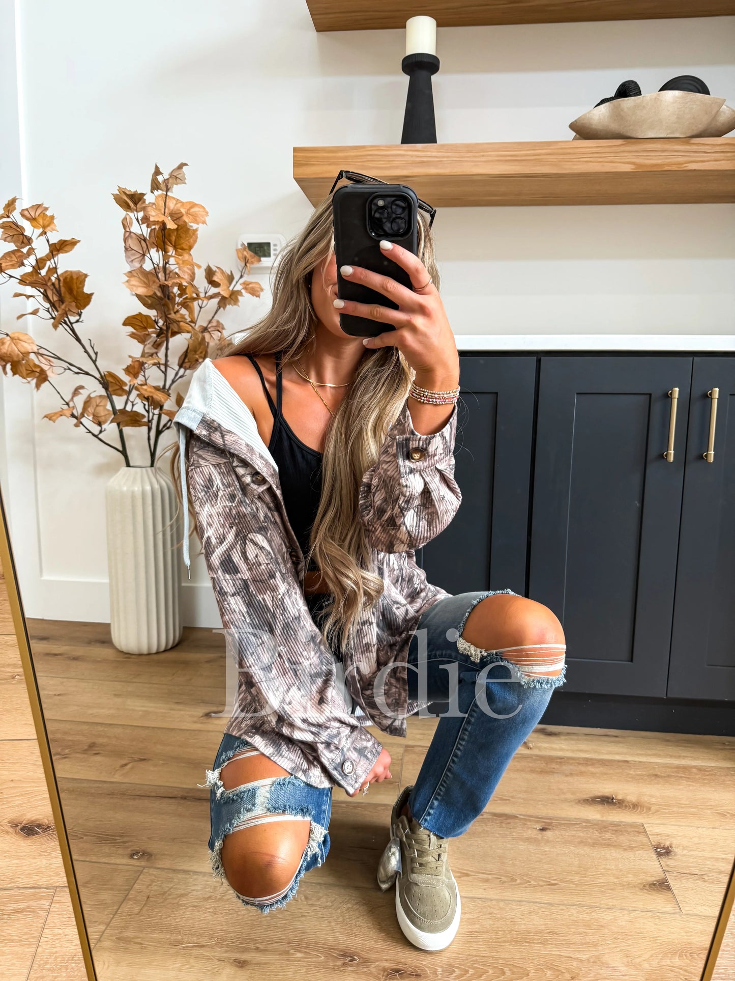 Dark Camo Shacket