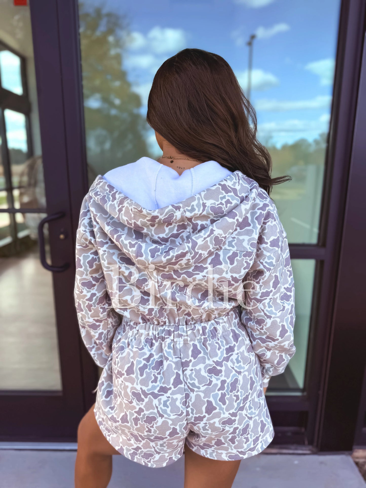 Duck Camo Hooded Romper