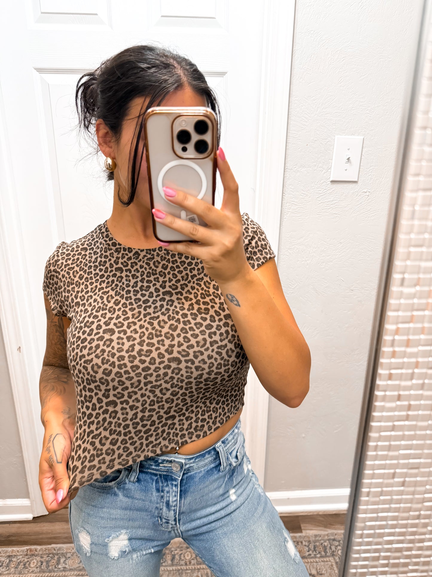 Leopard Lover Baby Tee
