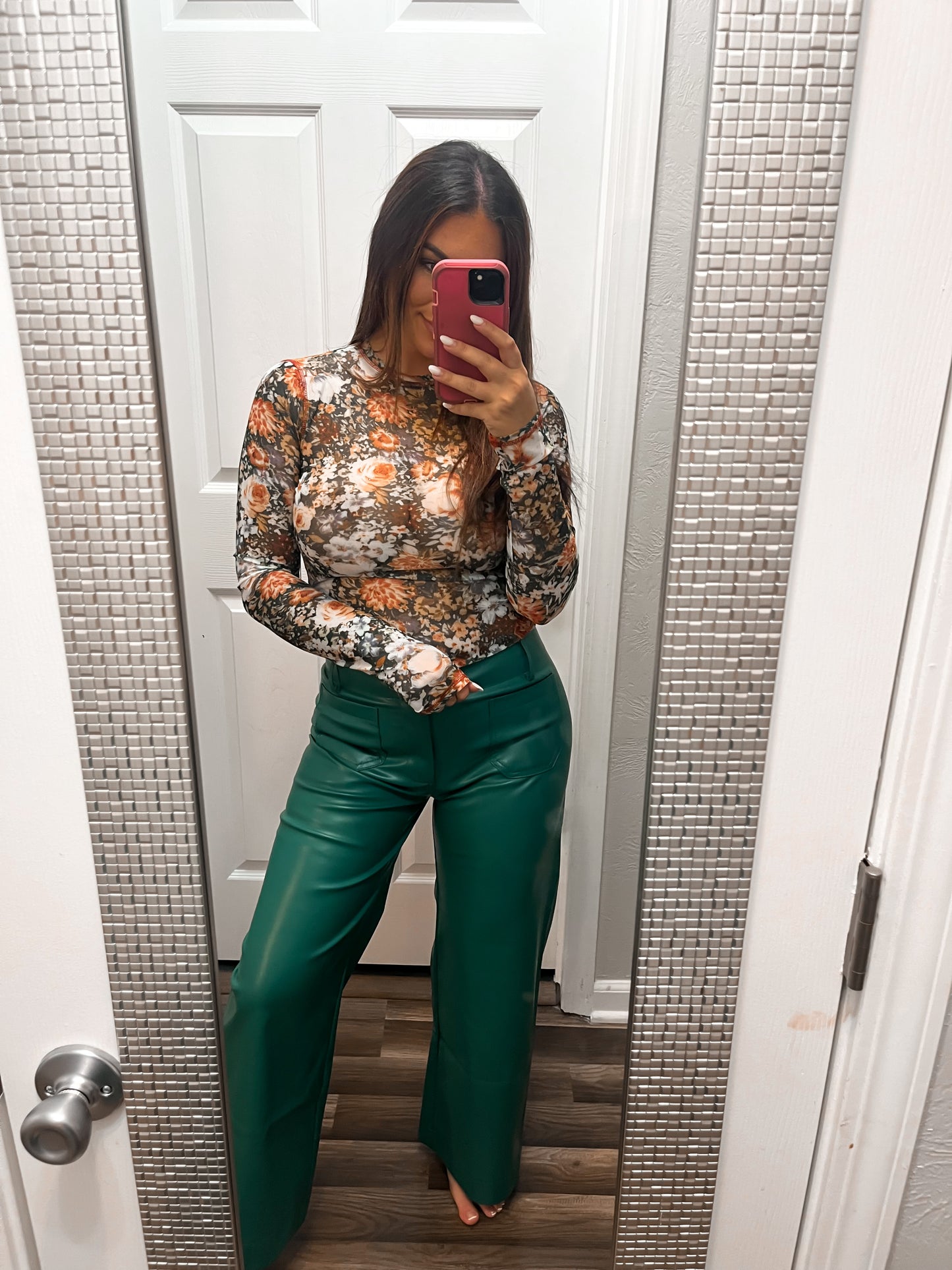 Lucky Leather Pants- Green