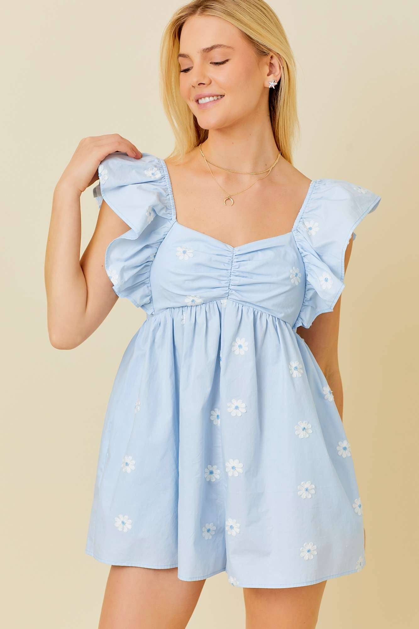 Daisy Blues Romper