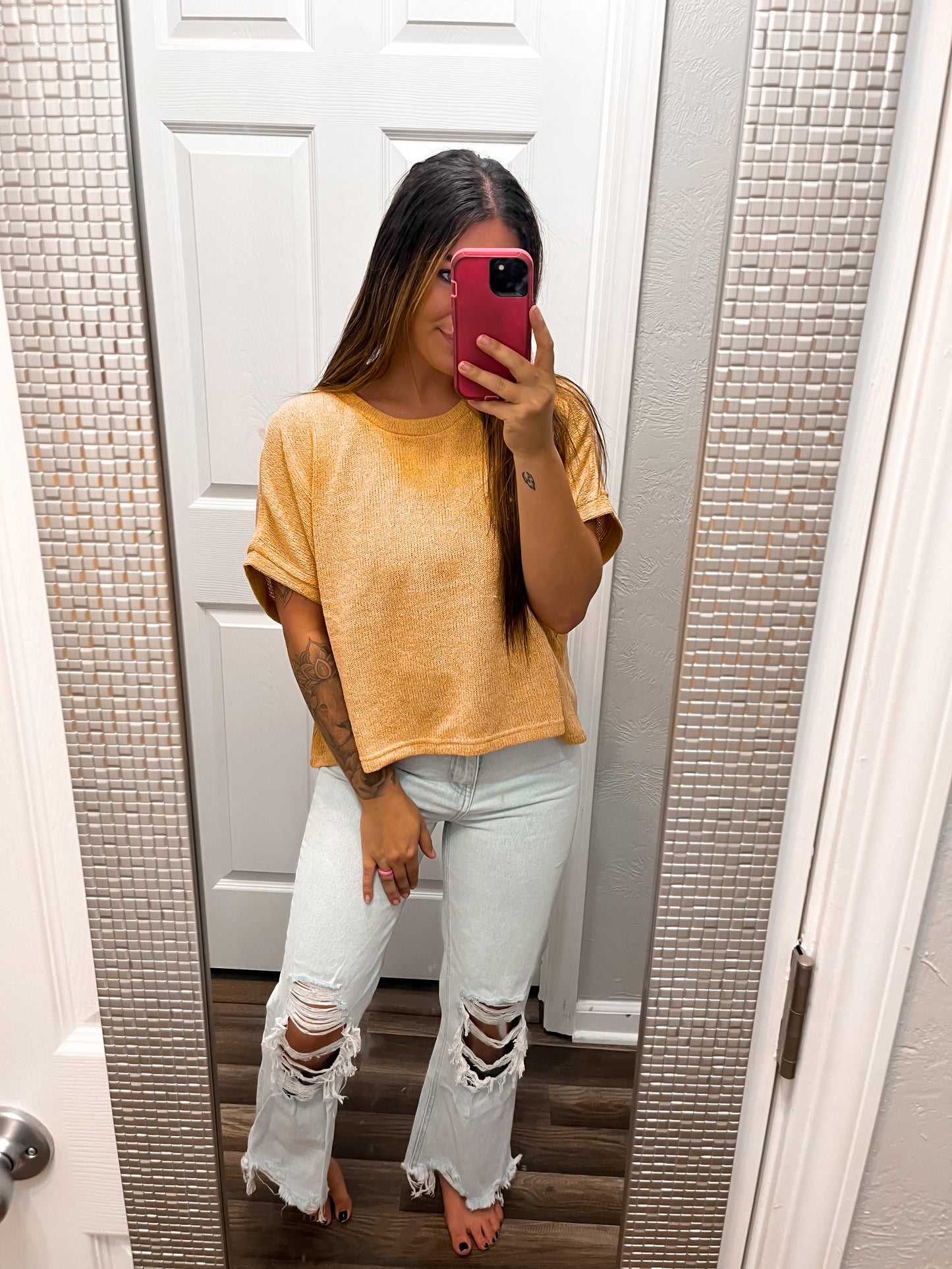 Everyday Basic Top-Mustard