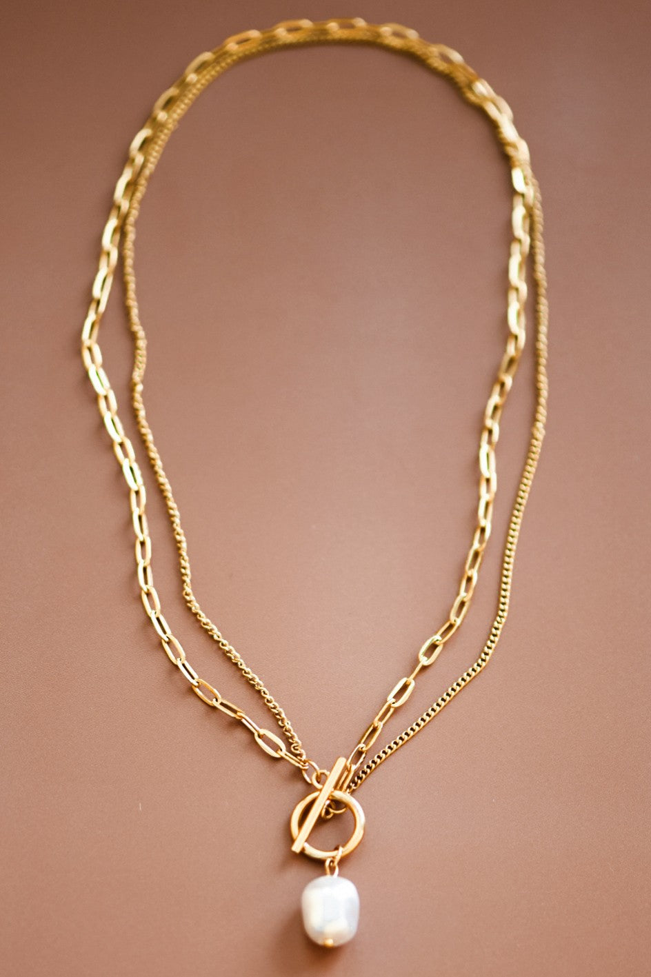 18k Gold Pvd Plated Waterproof Stainless Steel Necklace