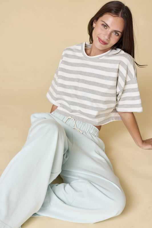Hailey Striped Crop Top