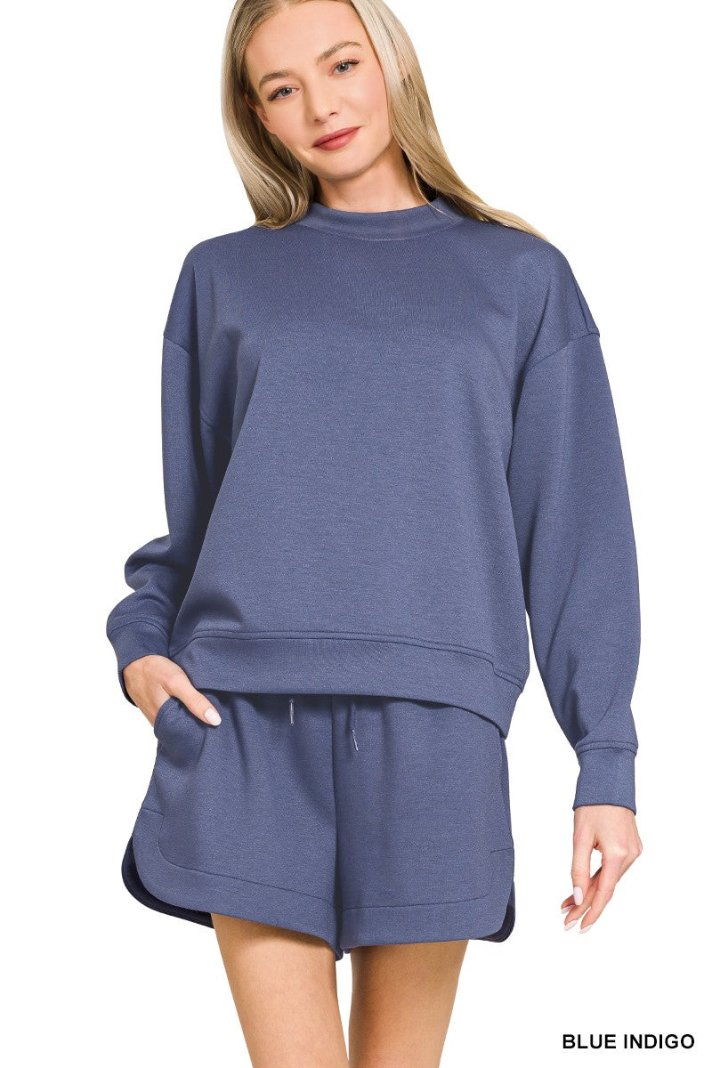 Scuba Pullover & Shorts Set- Indigo