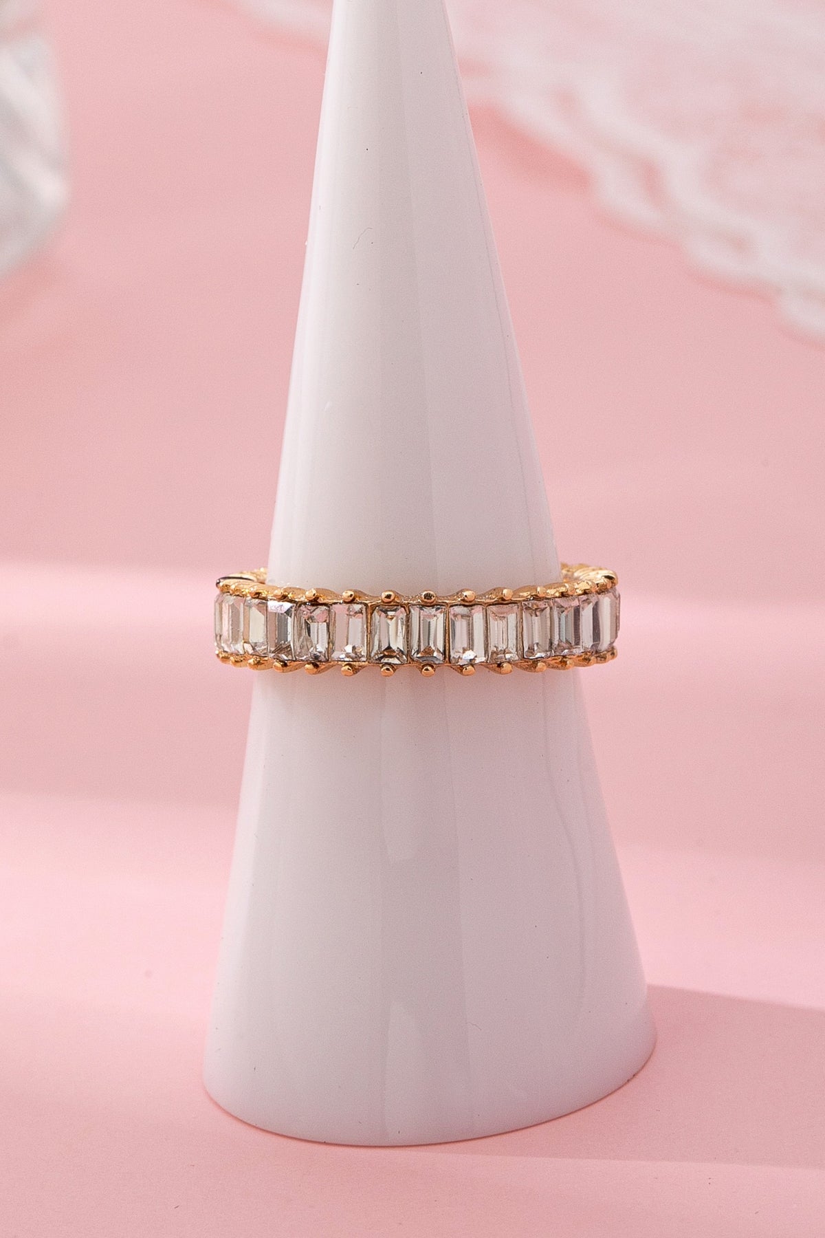 Eternity Baguette Crystal Ring