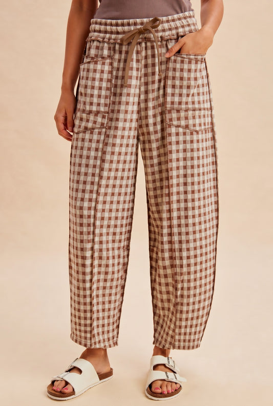 Cinnamon Sugar Checkered Pants