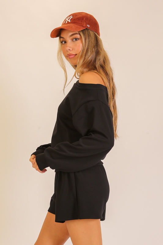 Nothing Better Lounge Set- Black