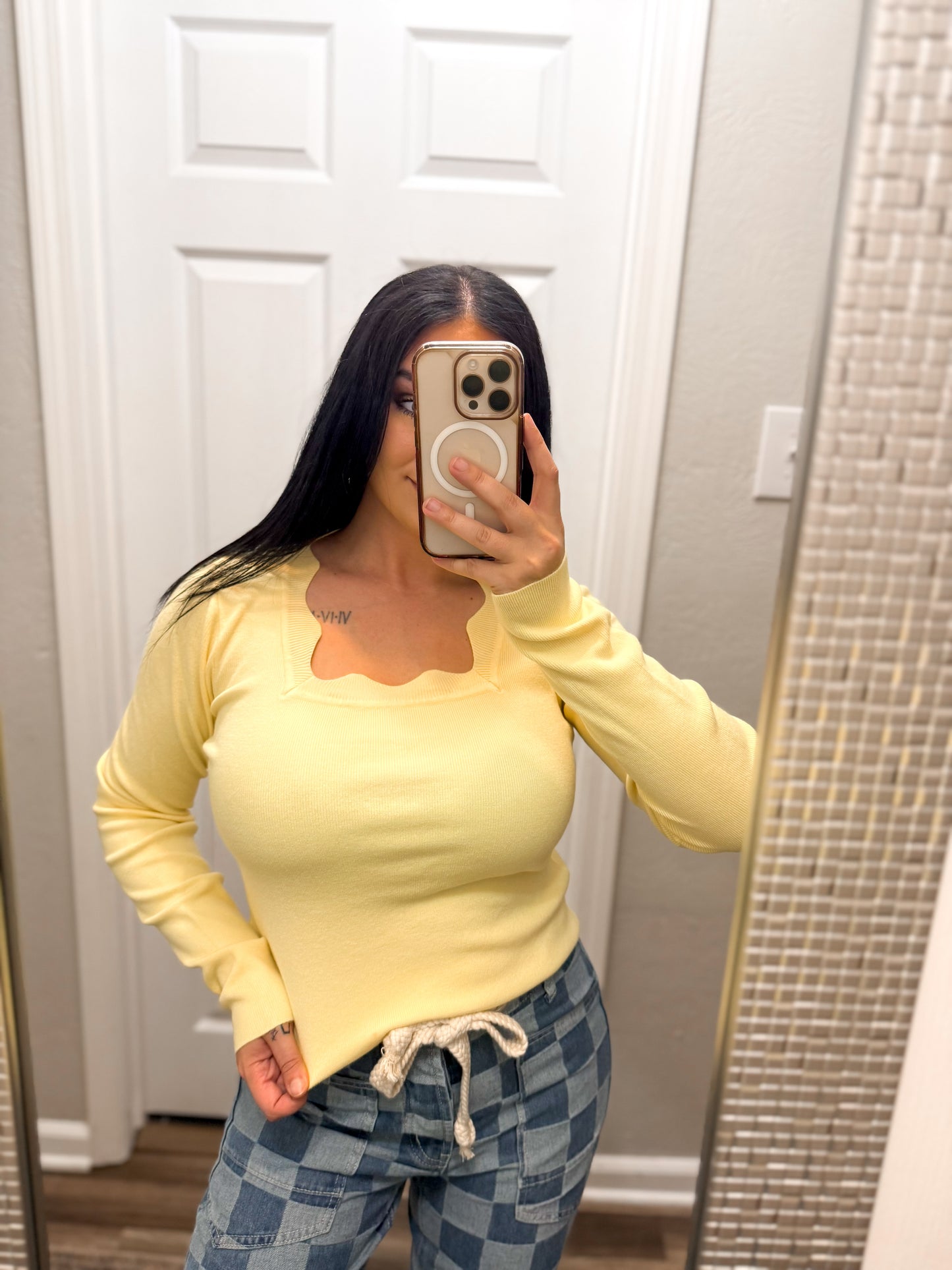 Sweet Whispers Top-Lemon