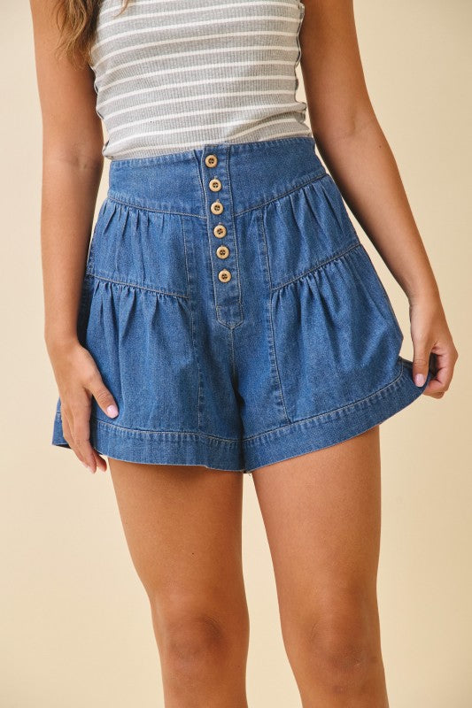 Baby Doll Denim Shorts