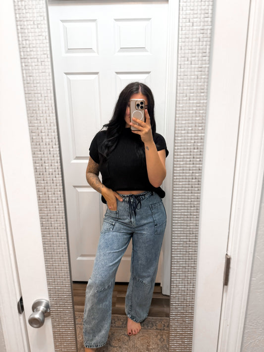 Spring Basic Top- Black