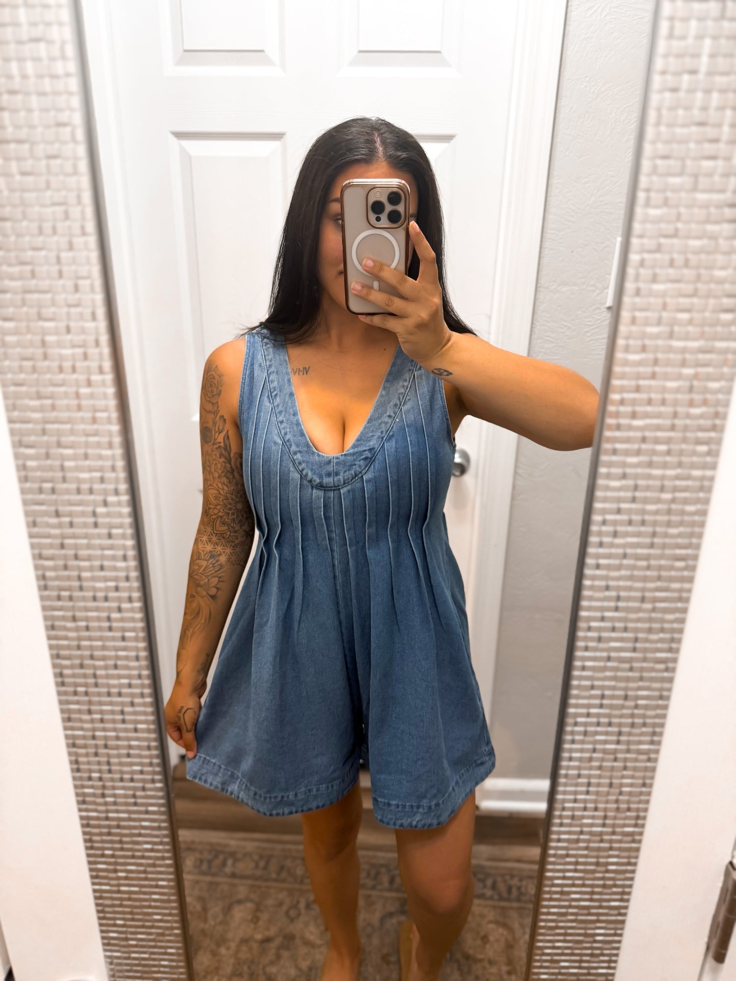 Better in Blue Jeans Romper