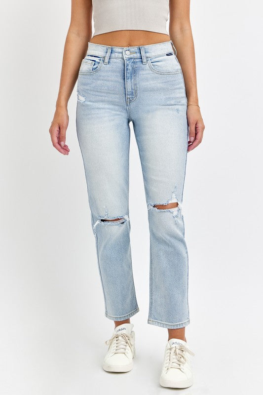 Cello Straight Crop Denim