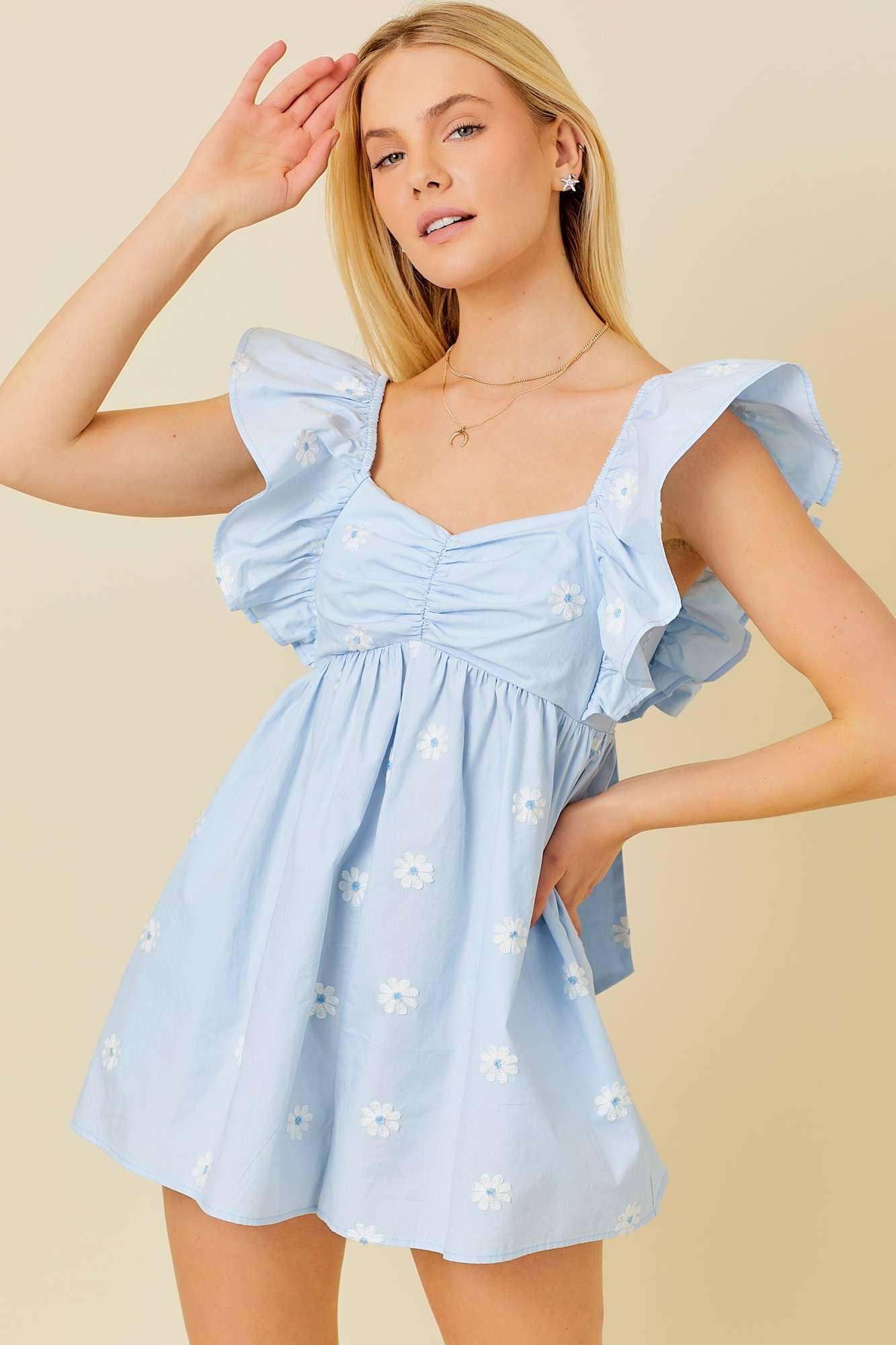 Daisy Blues Romper