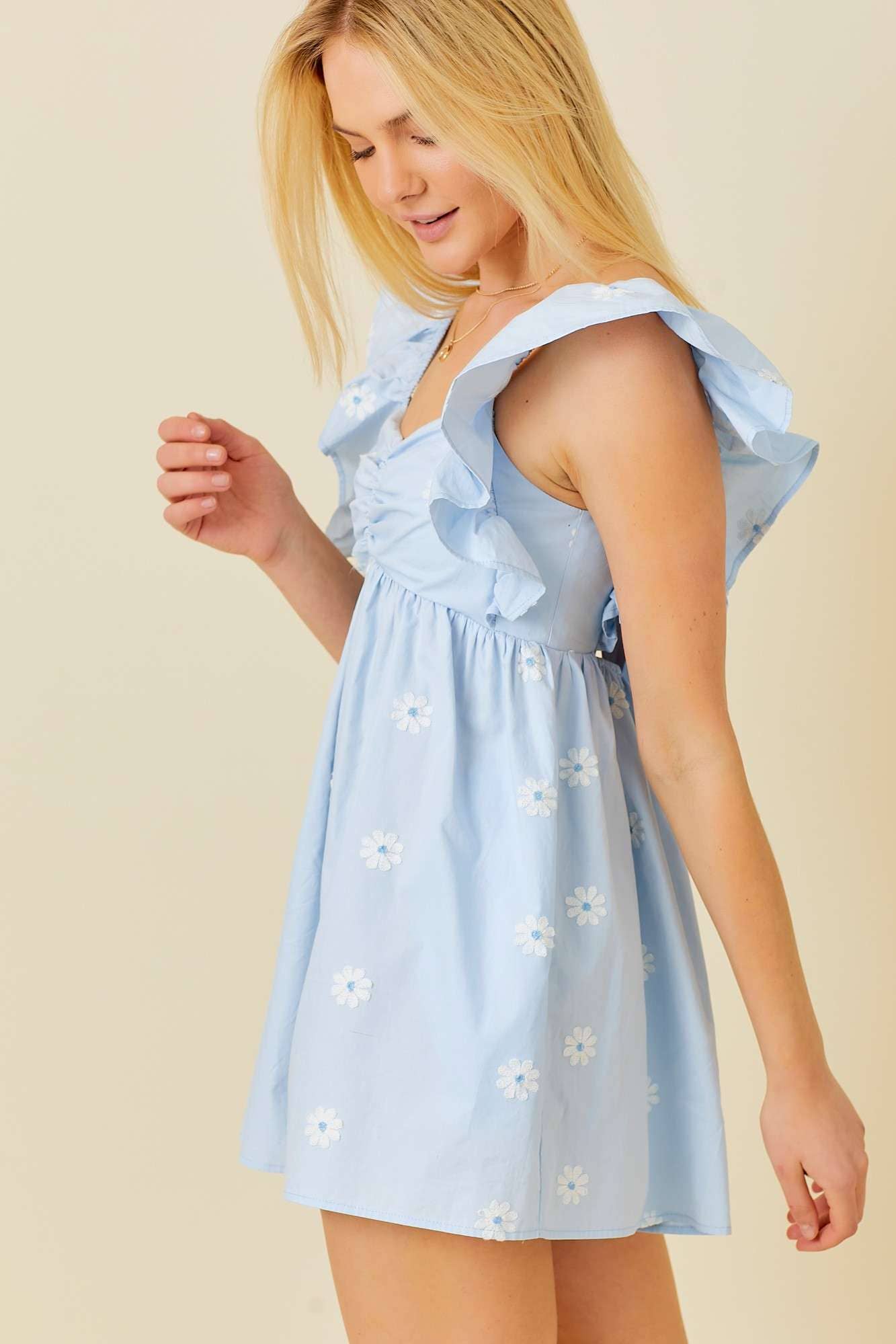 Daisy Blues Romper