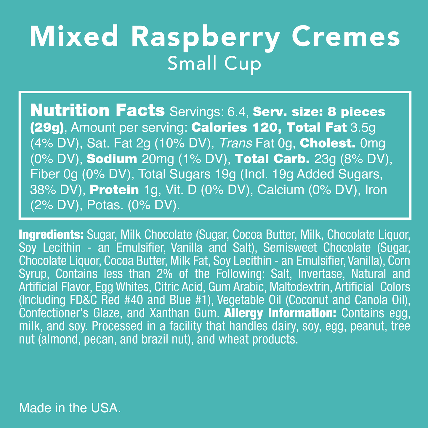 Mixed Choc Raspberry Cremes PLATINUM COLLECTION