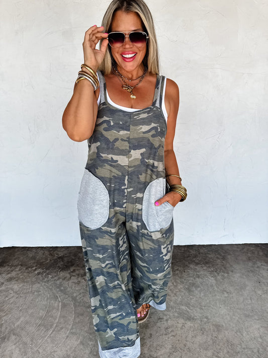 Camo Romper - Comfortable & Stylish Jumpsuit