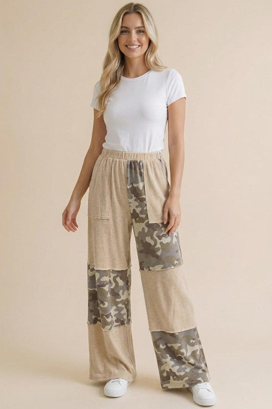Camo Color Block Pants - arriving 2/20