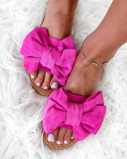 Pink Bow Sandals