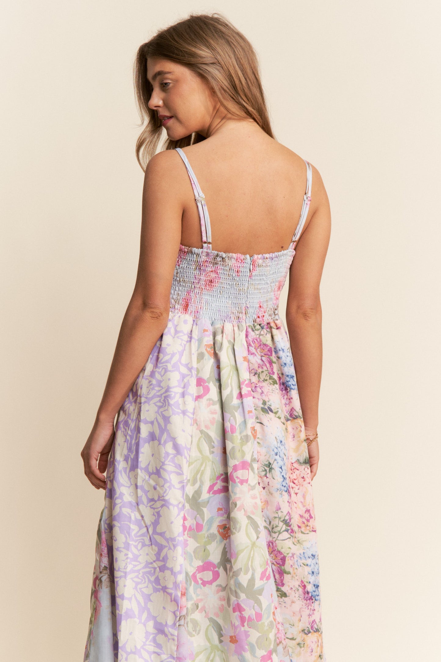 Enchanted Garden Patchwork Midi Dress