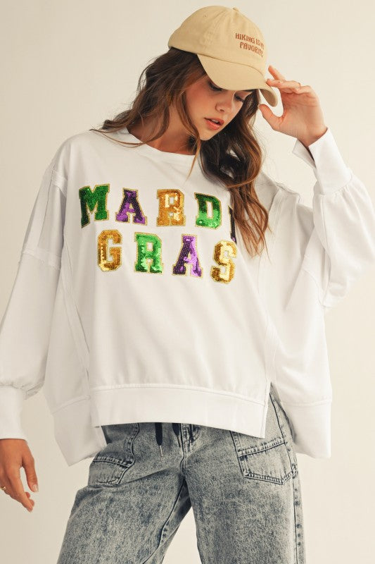 Mardi Gras Sequin Top