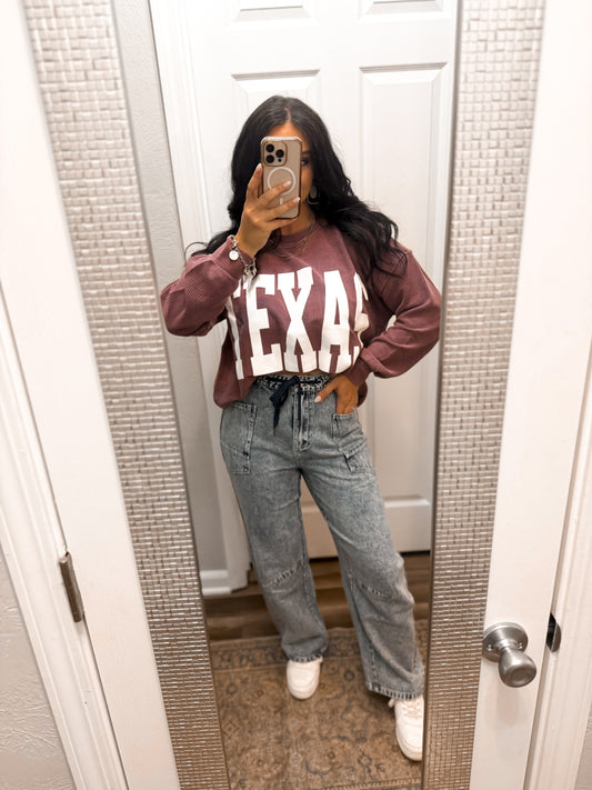 Vintage Washed Barrel String Pants