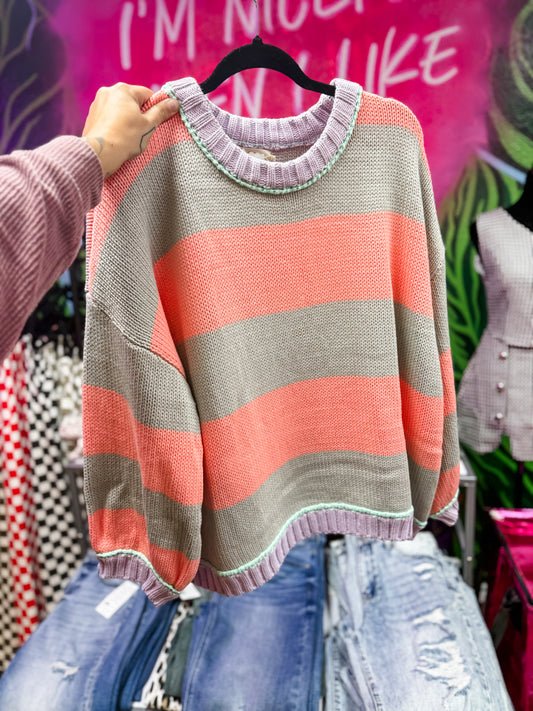 Pastel Contrast Sweater