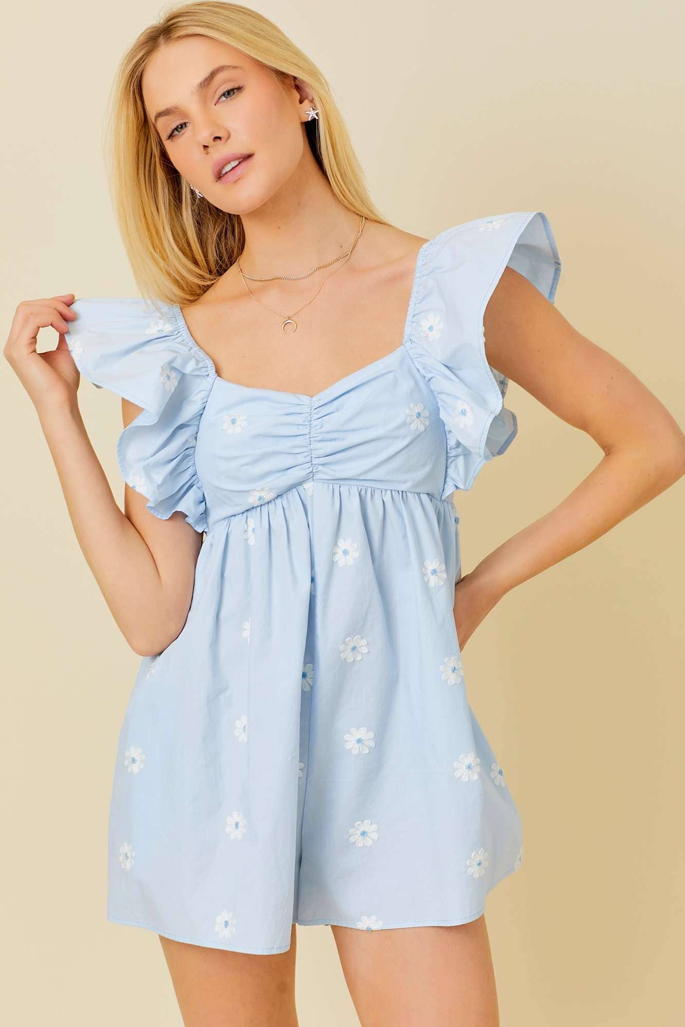 Daisy Blues Romper