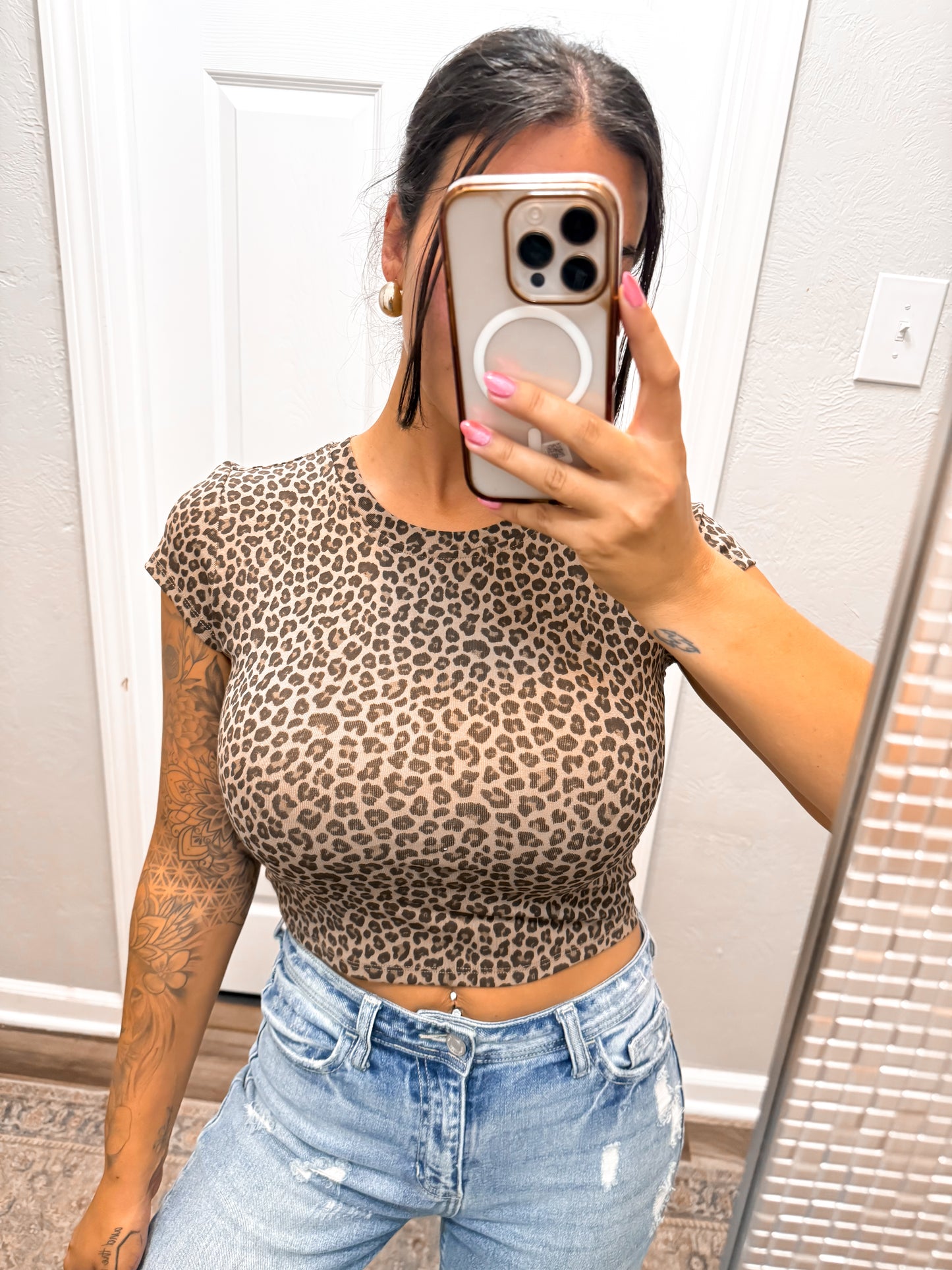 Leopard Lover Baby Tee