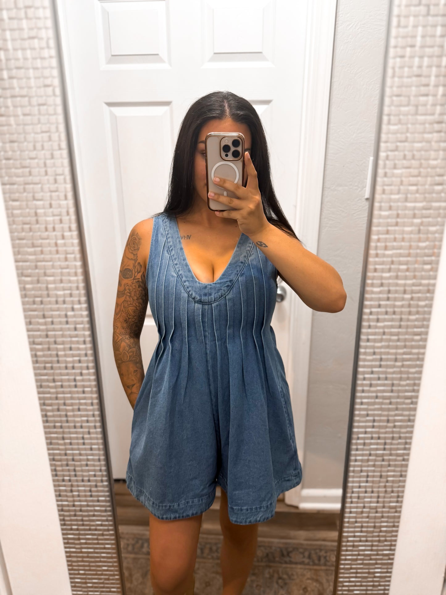 Better in Blue Jeans Romper