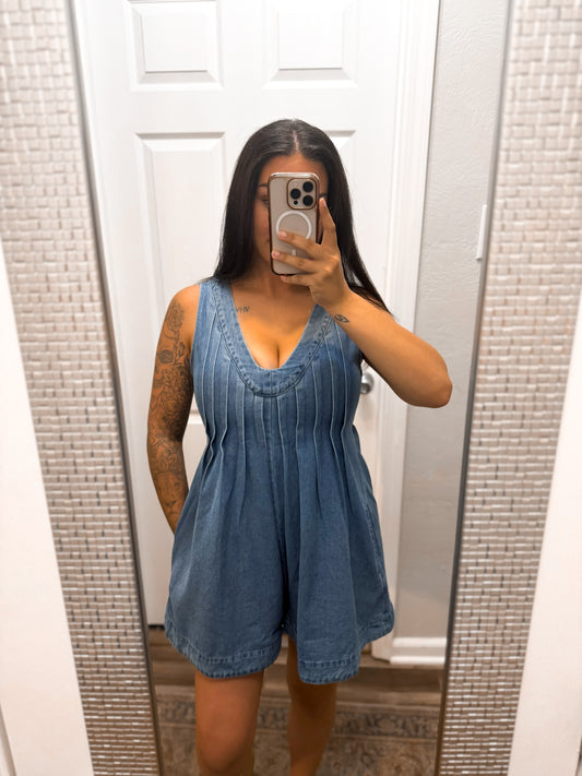Better in Blue Jeans Romper