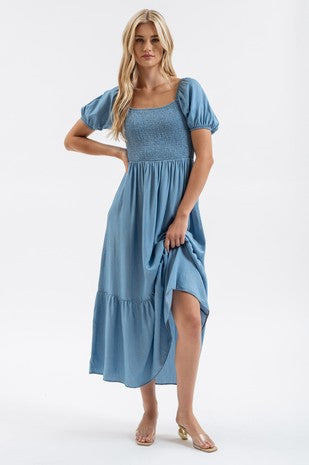 Denim Midi Dress