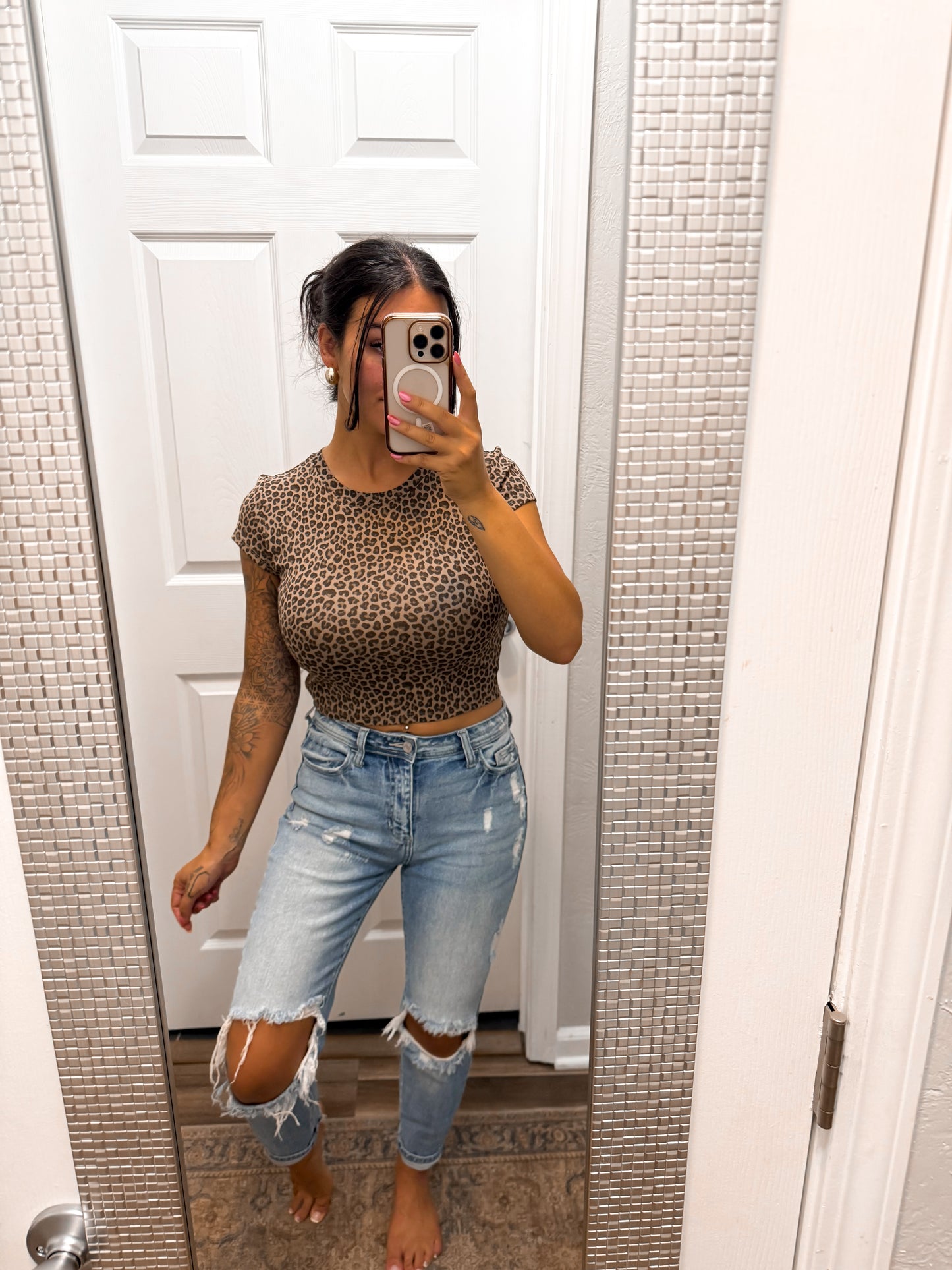 Leopard Lover Baby Tee