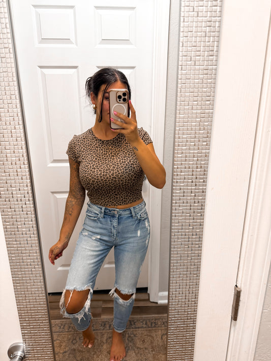 Leopard Lover Baby Tee