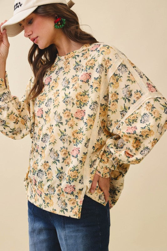 Floral Print Pullover