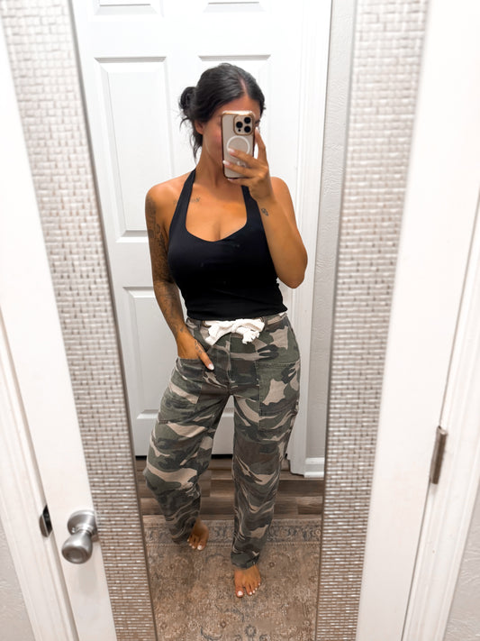 Girl in Camo Pants