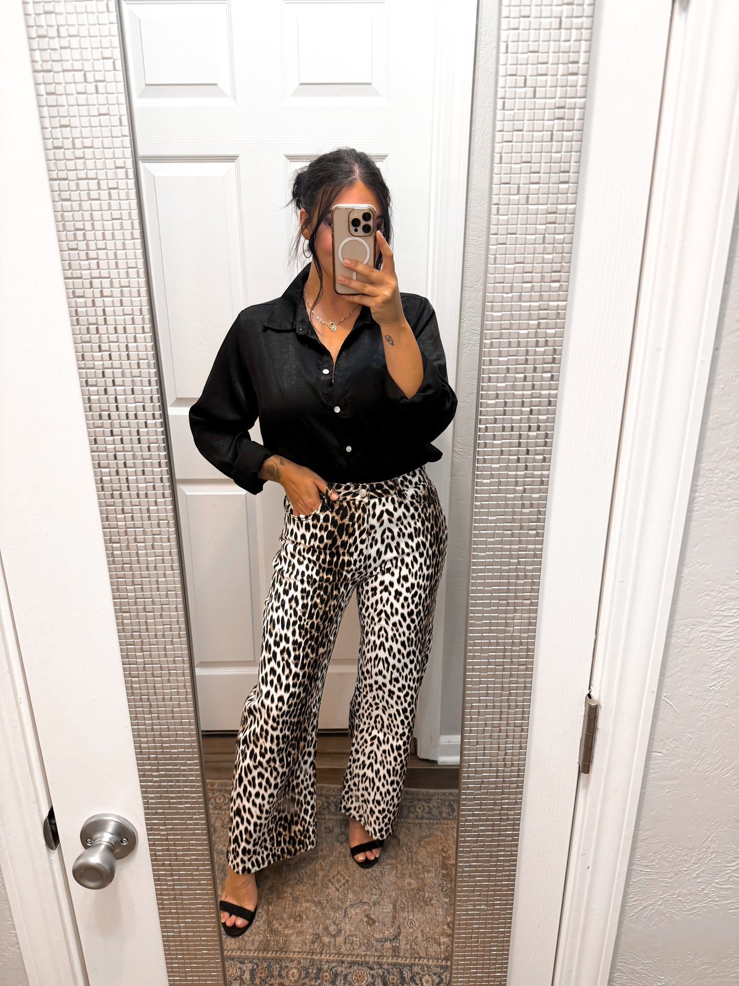 Leopard Lover Barrell Jeans