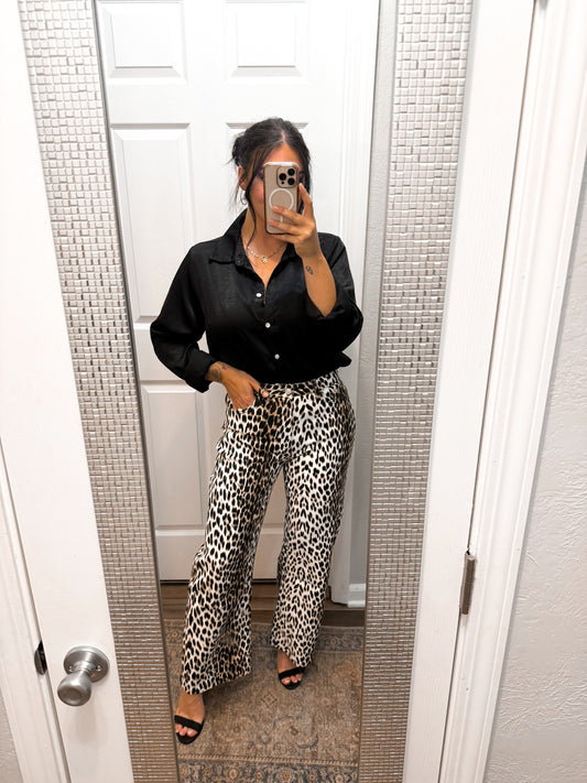 Leopard Lover Barrell Jeans