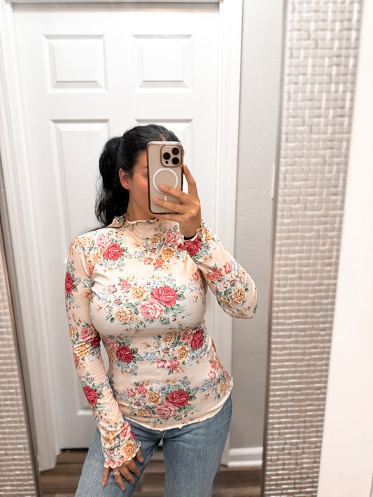 Vintage Floral Top