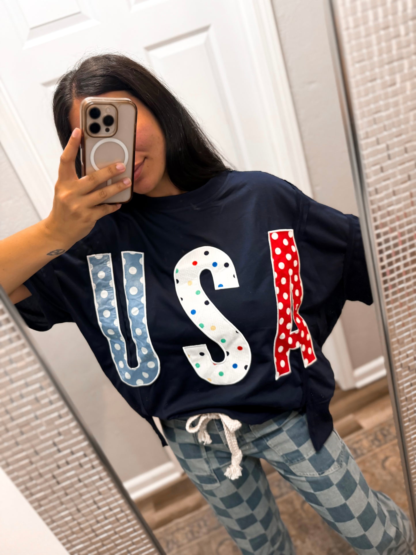 USA Patchwork Top