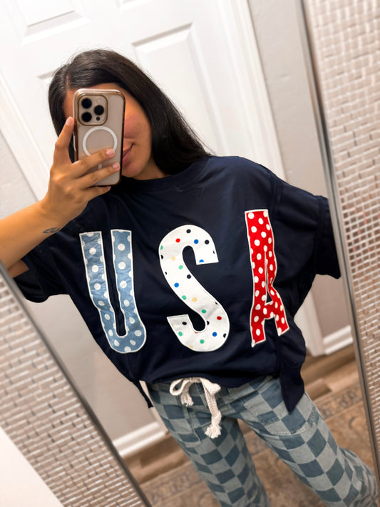 USA Patchwork Top