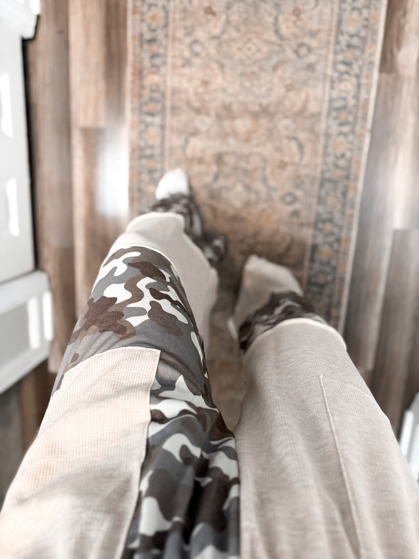 Camo Color Block Pants