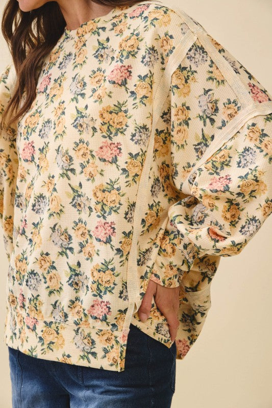 Floral Print Pullover