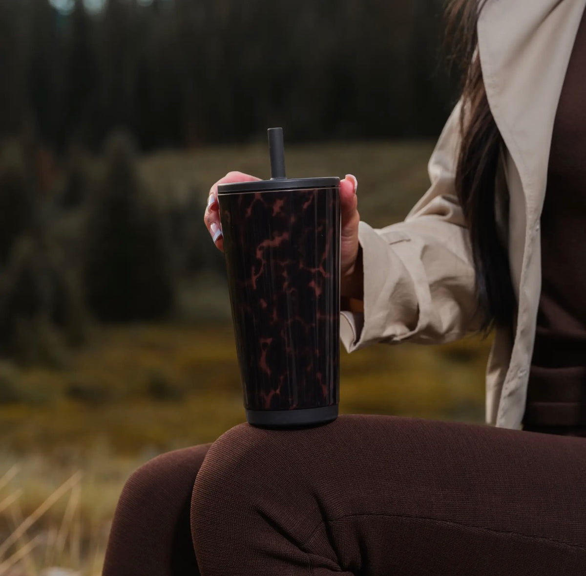 Mocha Tortoise HydroJug 20 oz Everyday Tumbler