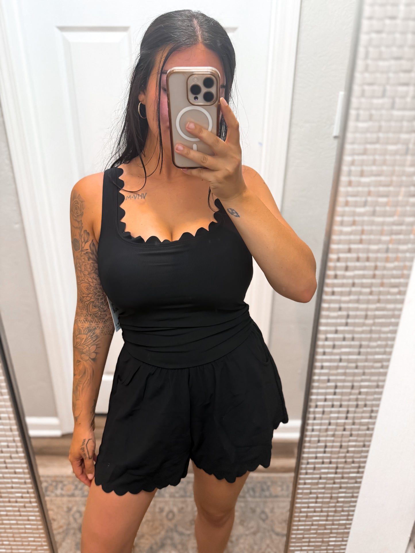 Swim romper- Black